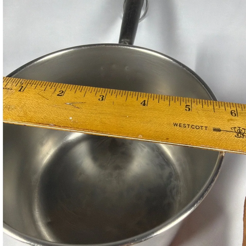 Revere Ware 1 1/2 Qt Saucepan Pot Unisex 1.5 Qt Silver Copper Bottom Vintage MCM